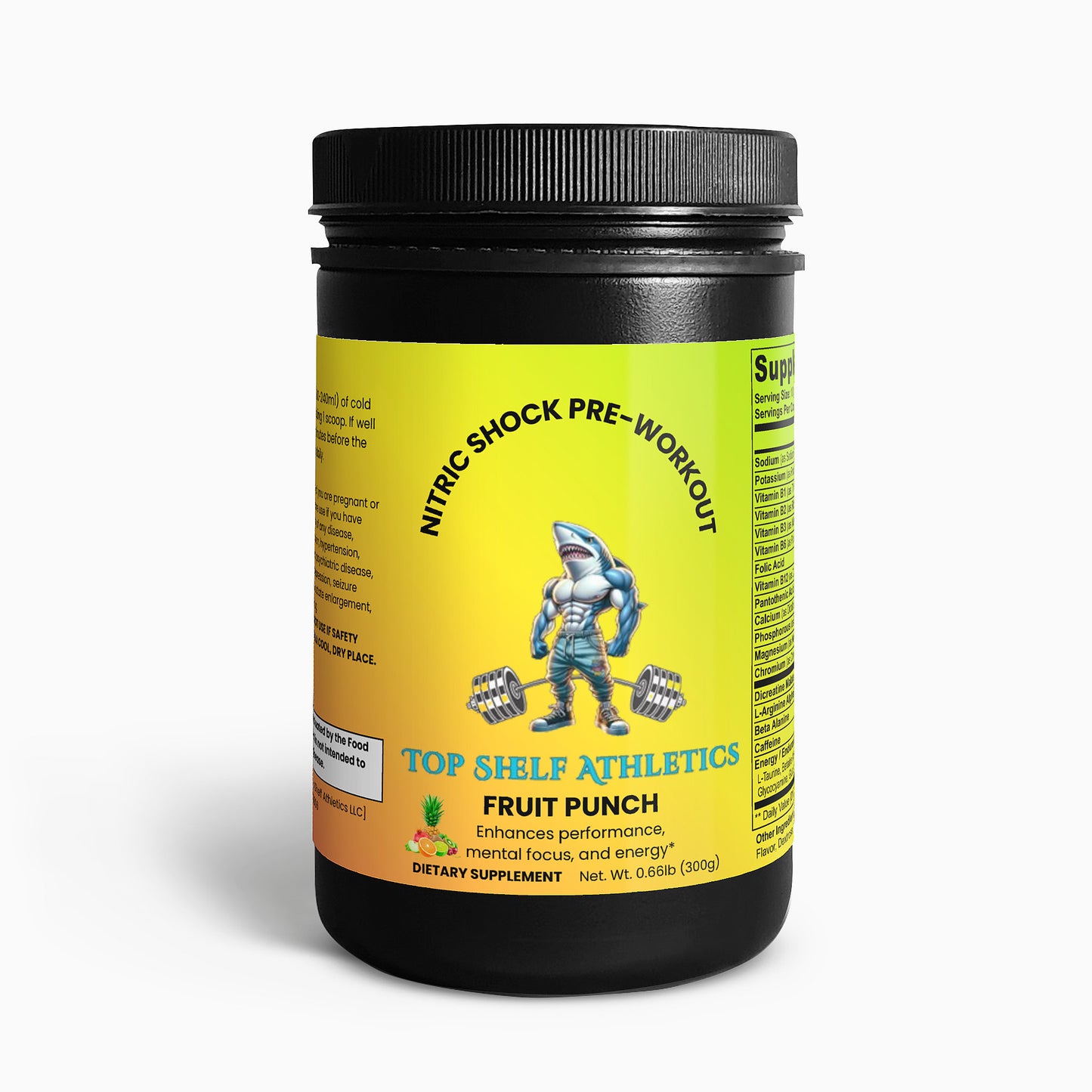 Nitric Shock Pre-Workout Powder (Fruit Punch)